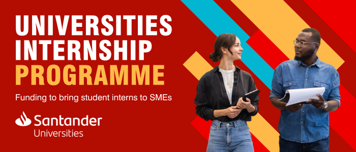 Santander Universities Internship Programme web tile
