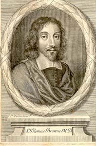 Frontispiece portrait of Sir Thomas Browne from Monro 128.
