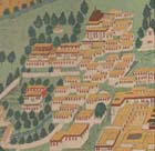 Detail of plate depicting view of Lhasa from W. W. Rockhill's 