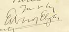 Detail from letter from Edward Elgar: MS Zavertal Cb13-y.5/7 - Links to more information about this item.
