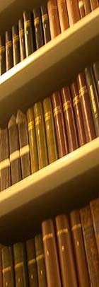 Novels on shelves in the Special Collections books stack; follow link to search for novels