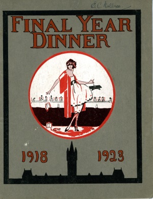 Final Year Dinner Menu © Royal College of Physicians and Surgeons of Glasgow