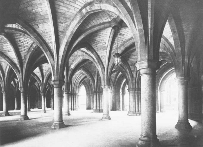 University Cloisters 1900, with permission of Glasgow University Archive Services