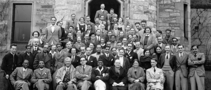 A group of overseas students in the 1930s with permission of Glasgow University Archive Services