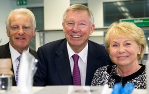 Sir Alex, Malcolm Howat and wife Margaret Howat