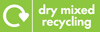 Logo for dry mixed recycling