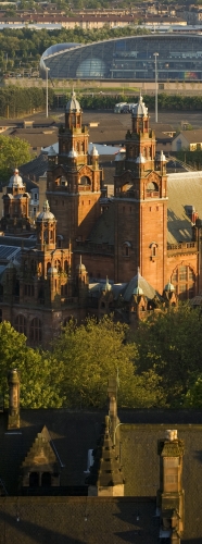 View of the Science Centre and Kelvingrove
