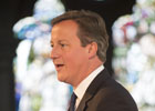 David Cameron in the Bute Hall 140 section image