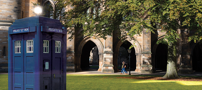 Dr Who / Tardis on Campus wide image