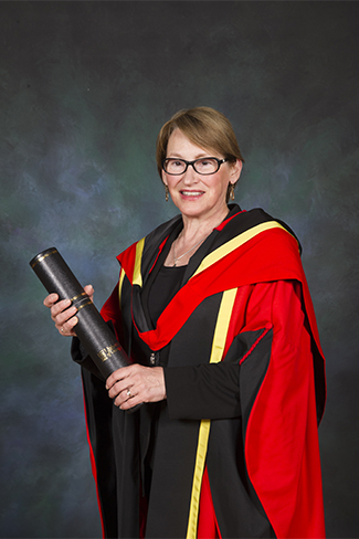 Prof Suzanne Fortier with honorary degree