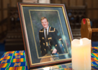 Image of the memorial service for Charles Kennedy
