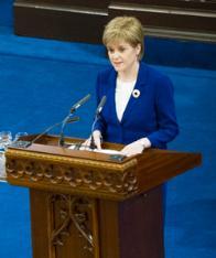 Image of Nicola Sturgeon MSP at the Charles Kennedy memorial service