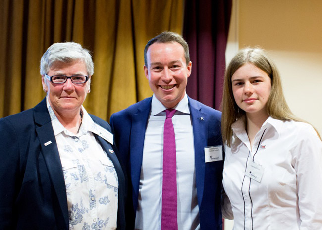 Maureen, and her daughter Susannah, who took part in a panel discussion at the end of the day with Stonewall Scotland’s Director, Colin McFarlane.