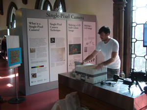 A science demonstration in the museum.