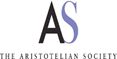 logo: large capital letters A and S in different fonts, above text that reads 'the Aristotelian Society'