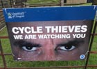Image of an anti cycle theft poster