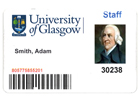 Image of a University ID card for Adam Smith