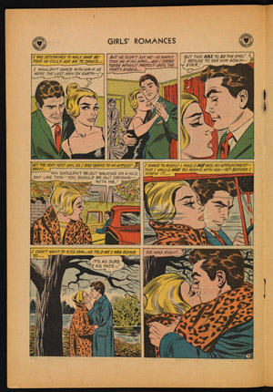 Girls’ Romances no. 78, DC Comics, September 1961.  26.0 x 18.0.  David A. Roach.