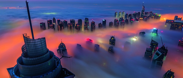 Future cities, cloudscape
