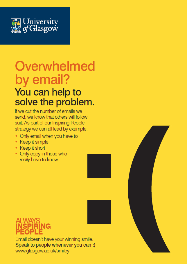 Email campaign poster with the words: You can help to solve the problem