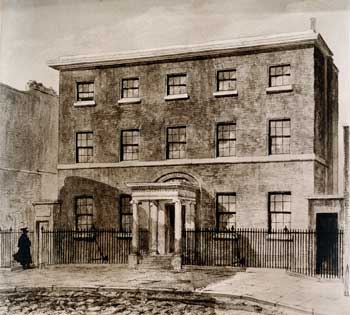 Façade of William Hunter’s house at 16 Great Windmill Street, London (Wellcome Photo Library, London)