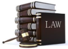 A stack of law books and a gavel