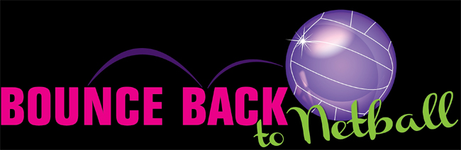 Image of Bounce Back to Netball branding from UofG sport