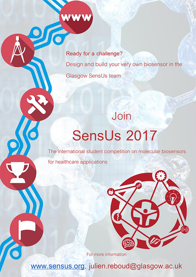 Image of a promotional poster for the SensUs 2017 competition
