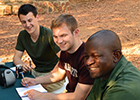 Muller and some of his fellow students on a BIOL5272 field exercise in Boswana