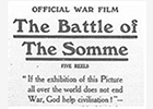Image of a Battle of the Somme film advert