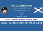 Image of the logo for the 2016 November peace symposium