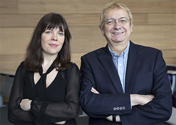 Dr Catherine Happer and Professor Greg Philo of Glasgow University Media Group