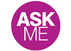 Image of the Ask Me campaign branding