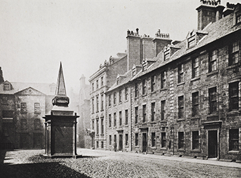 Professors’ Court in the ‘Old College’, photographed in the 1860s.