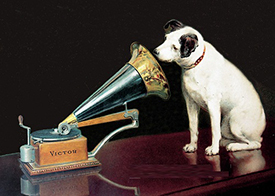 Image of the His Masters Voice logo