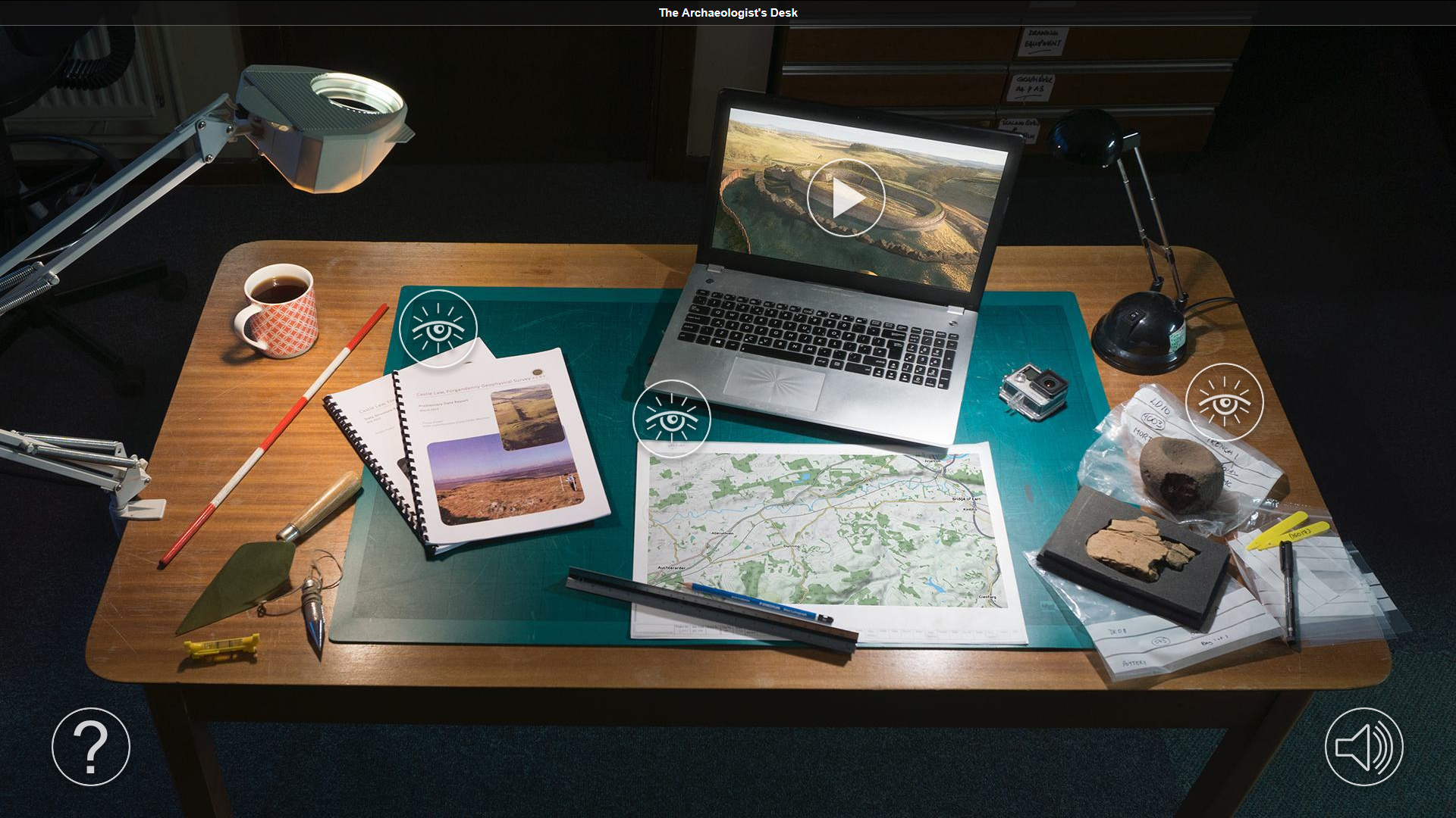 The Archaeologist's Desk: screengrab of SERF digital online resource