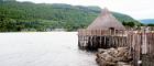Image of the Loch Tay Crannog reconstruction