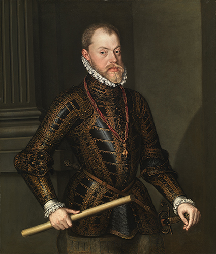 Portrait of Philip II, King of Spain, Alonso Sánchez Coello (1531/32-1588), oil on canvas