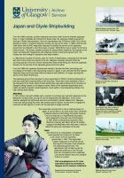 The University of Glasgow and Japan: Shipbuilding poster.  