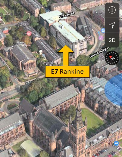 MAP - Rankine Building, Glasgow University - 3D view