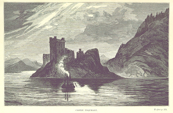Castle Urquhart, by Eliza Gordon-Cumming’s daughter, travel writer and artist Constance Gordon-Cumming. Image courtesy of the British Library
