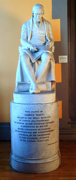 James Watt Statue in the Hunterian
