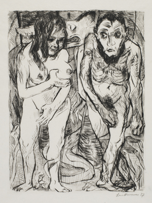 Max Beckmann, Adam und Eva (Adam and Eve), 1917 © DACS 2019.