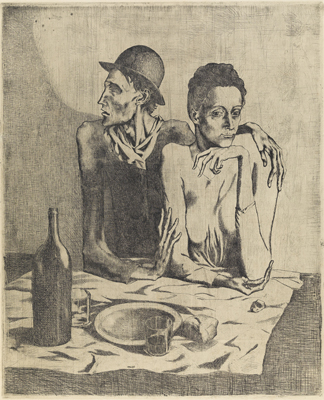 Pablo Picasso, Le repas frugal (The frugal meal), 1904 © Succession Picasso/DACS, London 2019.