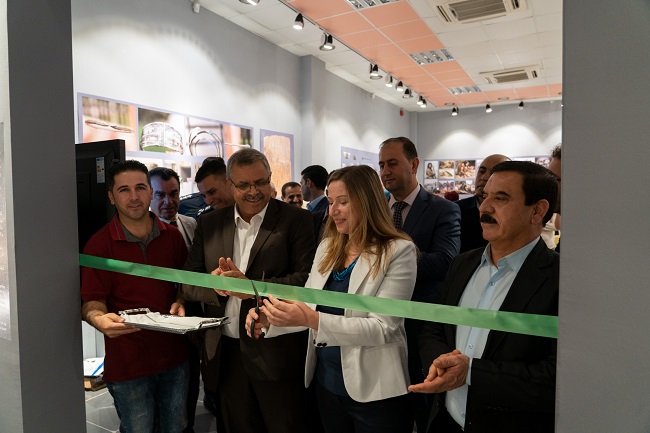 A photo of Dr Claudia Glatz of the University of Glasgow opening new museum space in Iraq