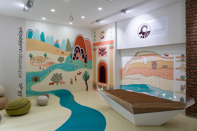 A image of the Iraqi  Slemani Museum children's area created in conjunction with archaeologists from the University of Glasgow.
