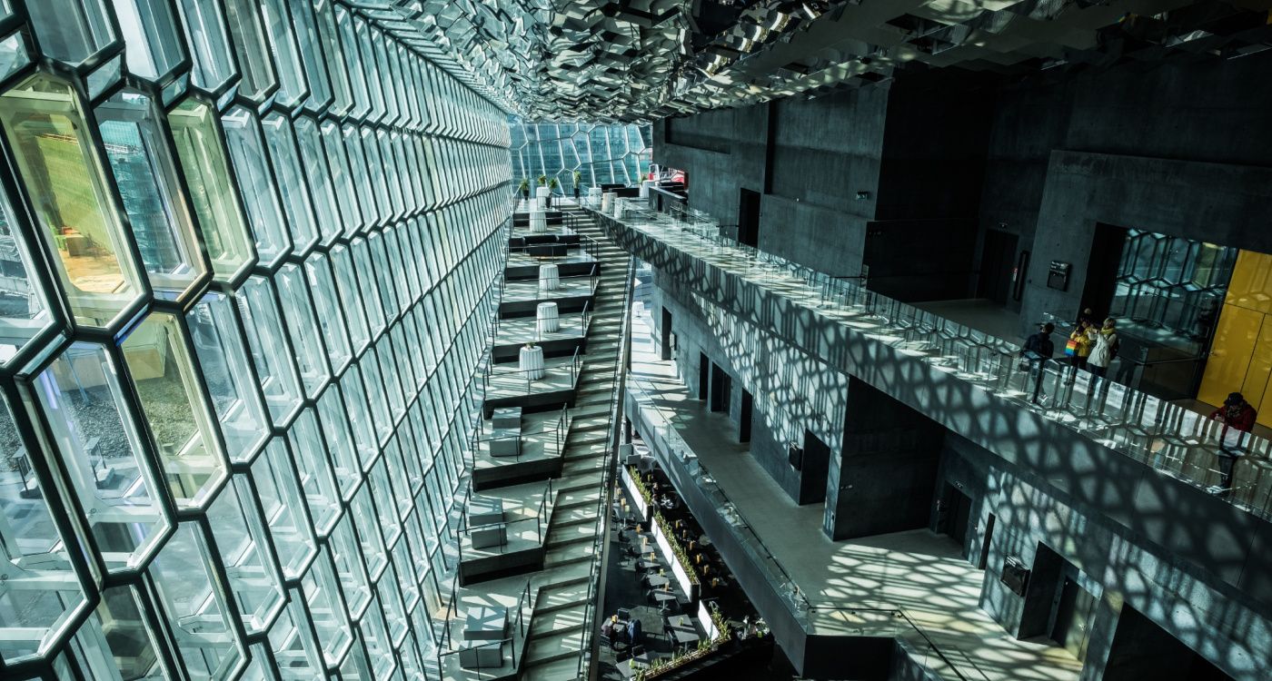 Interior of Harpa Concert Hall and Conference Centre (photo: Lance Anderson)
