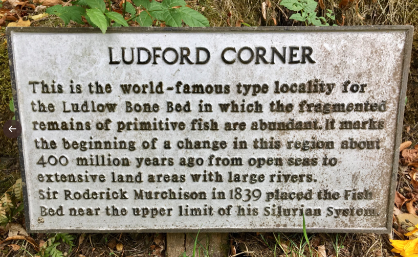 photo of signpost marking Ludford Corner.