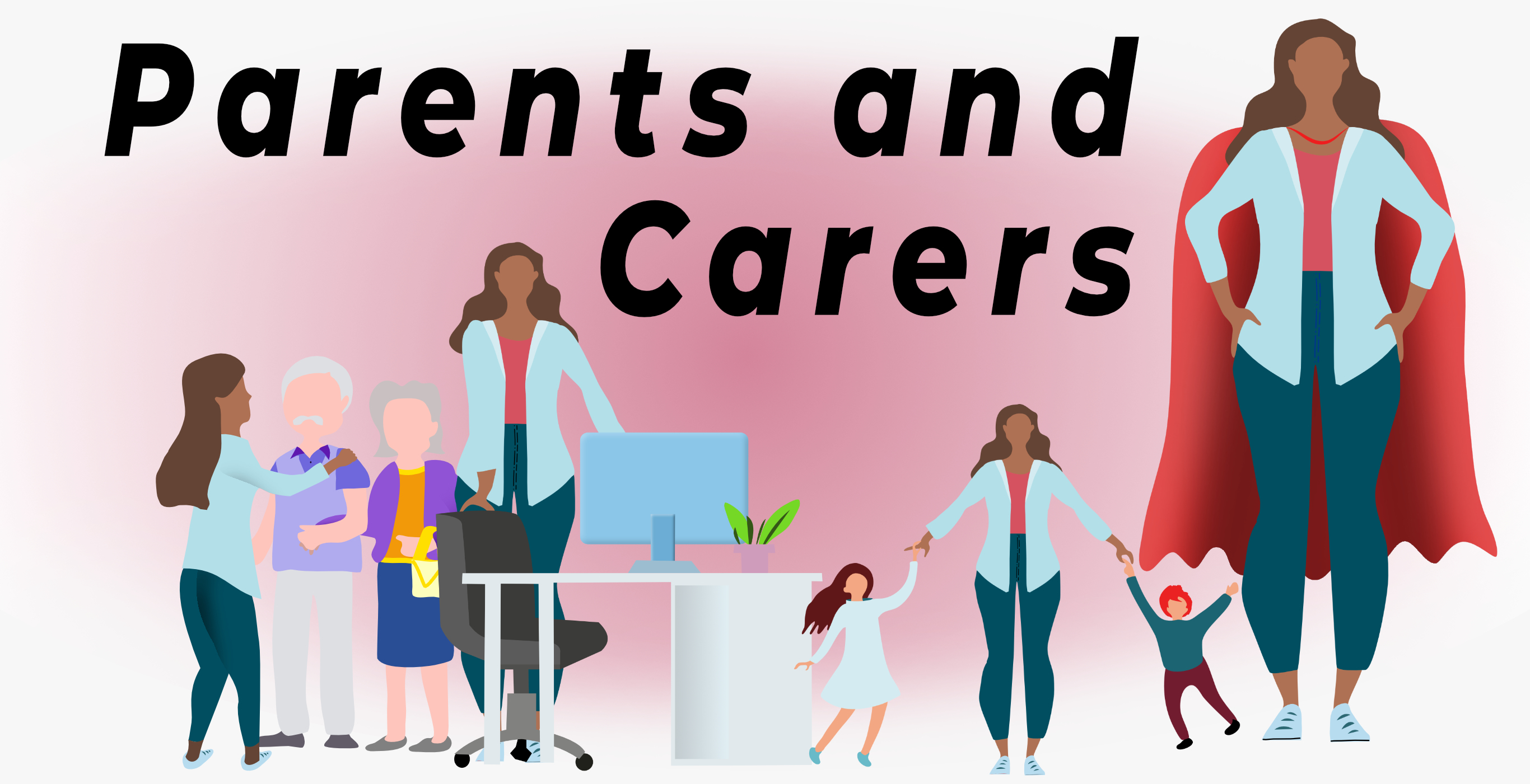 Vector of parents and carers