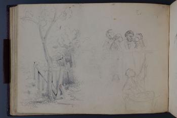 Page from Whistler's St Petersburg Sketchbook